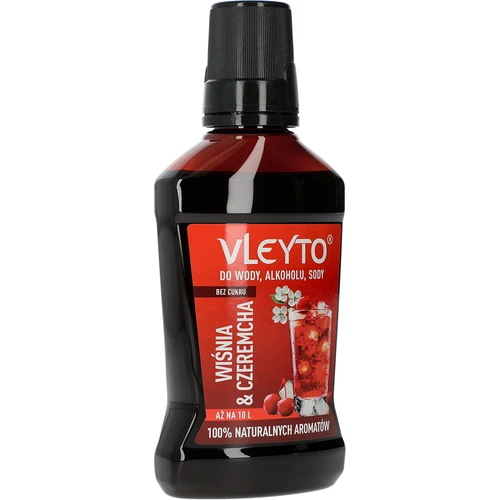 VLEYTO Kirsebær & Hæg – smagsessens med naturlige aromaer, 250 ml - 3
