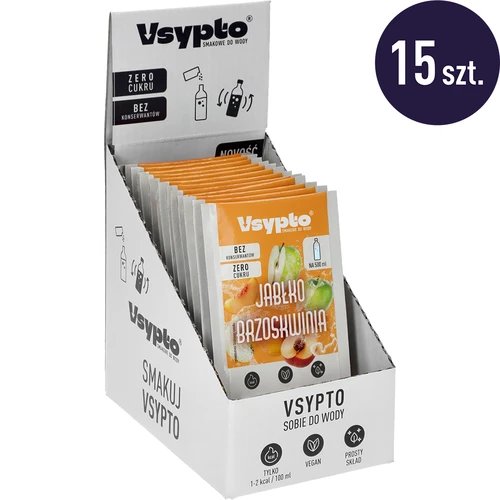 Vsypto Æble Fersken - pakke 15 x 3 g - 2