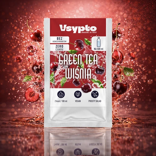 VSYPTO Green Tea Kirsebær, 3 g - 5