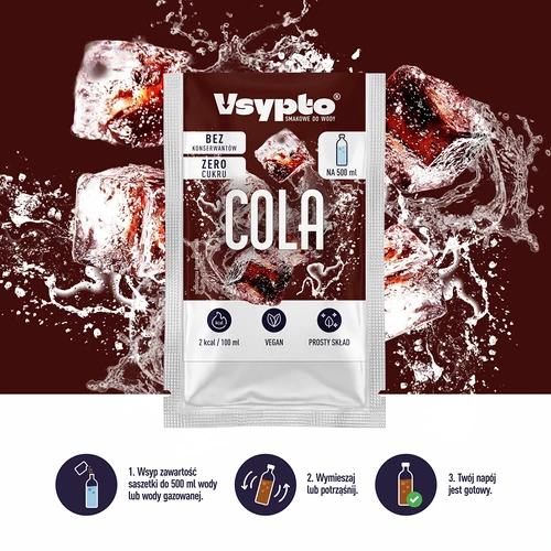 VSYPTO med colasmag – smagspulver til vand, 3 g - 6