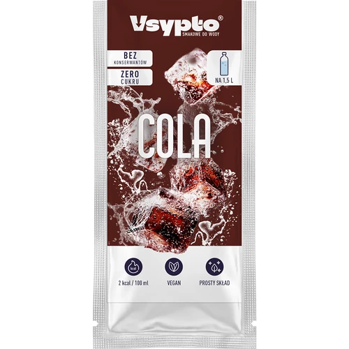 VSYPTO med colasmag - smagspulver til vand, 9 g - 2