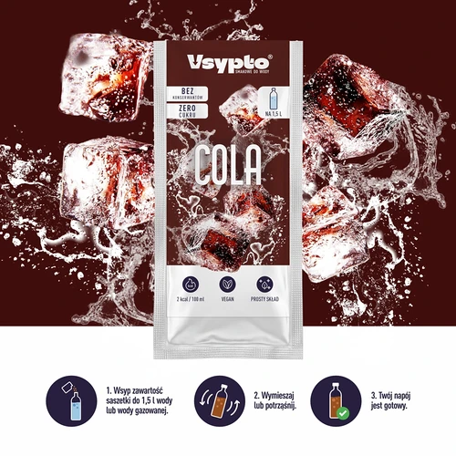 VSYPTO med colasmag - smagspulver til vand, 9 g - 6