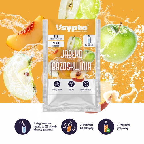 VSYPTO med smag af Æble-Fersken, 3 g - 6