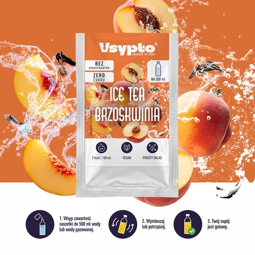VSYPTO med smag af Iste Fersken, 3 g - 6