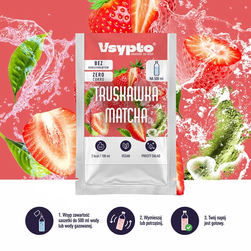 VSYPTO med smag af Jordbær & Matcha, 3 g - 6