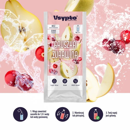 VSYPTO med smag af pære og tranebær, 9 g - 6