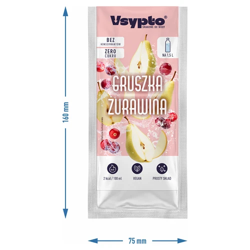 VSYPTO med smag af pære og tranebær, 9 g - 4