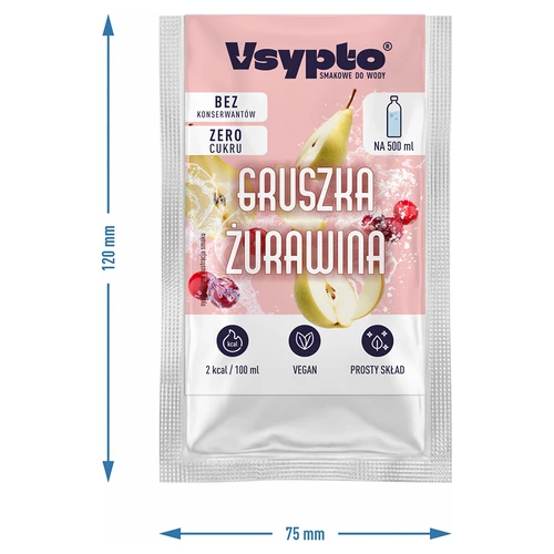 VSYPTO med smag af Pære & Tranebær, 3 g - 4
