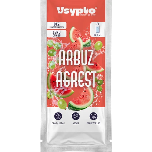 VSYPTO med smag af vandmelon og stikkelsbær, 9 g - 2