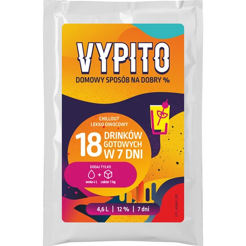 VYPITO 12%, pose til 18 drinks - Chillout let frugtagtig, 126 g