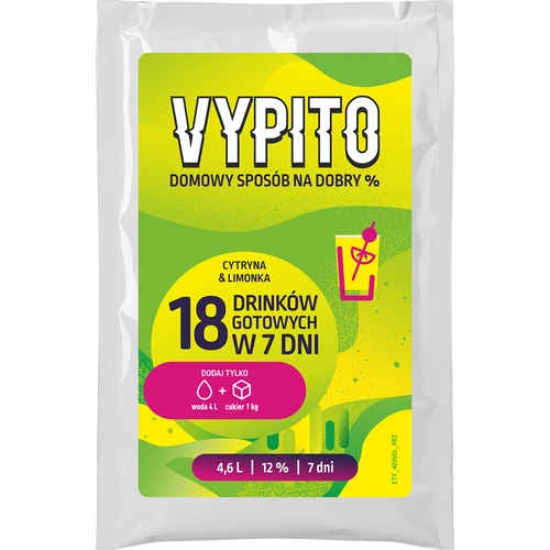 VYPITO 12%, pose til 18 drinks - Citron & lime, 126 g