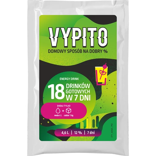 VYPITO 12%, pose til 18 drinks - energidrik, 126 g