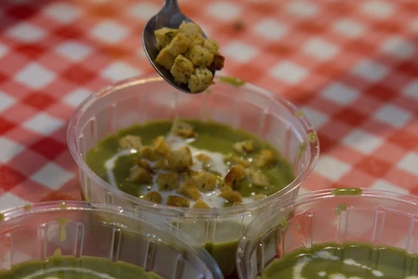 Cremet spinatsuppe