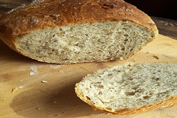 Hvedebrød med tørgær og hørfrø