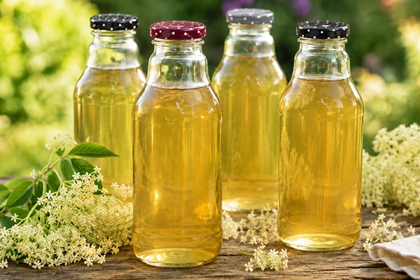 Hyldeblomstsirup med pektin