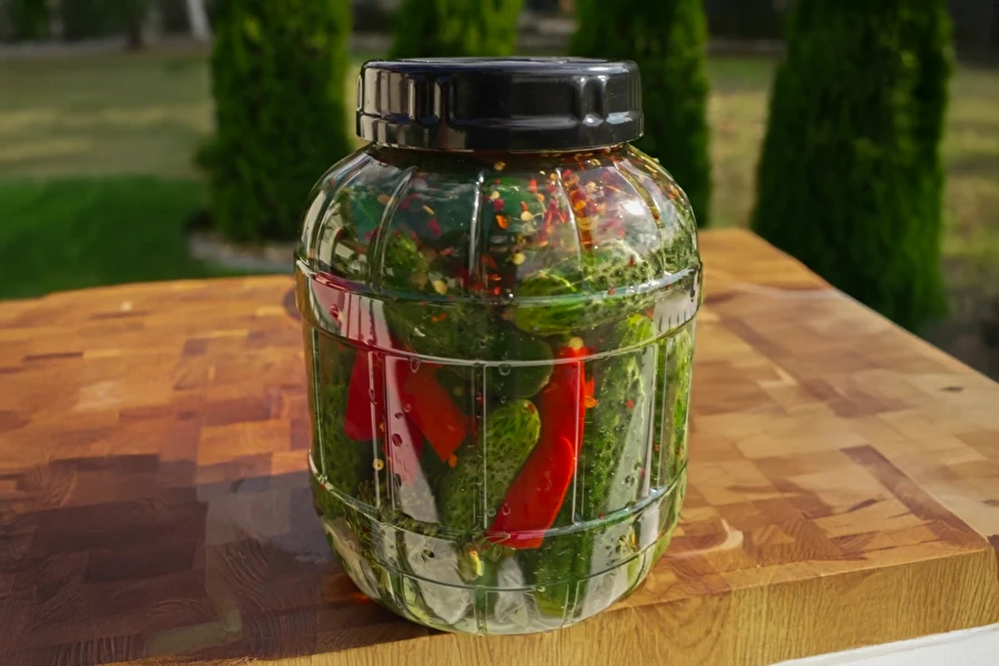 Browin Przepiśnik - Mælkesyrede agurker med chili